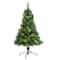 4ft. Pre-Lit Mixed Green Scotch Pine Artificial Christmas Tree with LED Lights